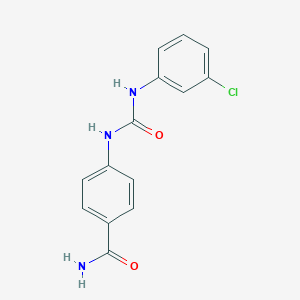 4-[(3-Chlorophenyl)carbamoylamino]benzamide