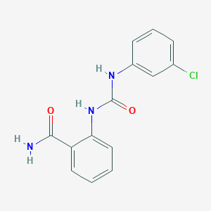 2-[(3-Chlorophenyl)carbamoylamino]benzamide