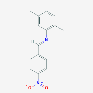 molecular formula C15H14N2O2 B185528 Benzenamine, 2,5-dimethyl-N-[(4-nitrophenyl)methylene]- CAS No. 112523-36-1
