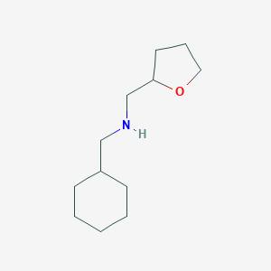 molecular formula C12H23NO B185538 n-(Cyclohexylmethyl)(tetrahydro-2-furanyl)-methanamine CAS No. 356540-19-7
