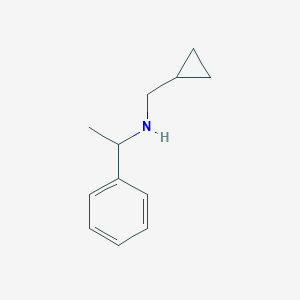 molecular formula C12H17N B185541 (Cyclopropylmethyl)(1-phenylethyl)amine CAS No. 356539-54-3
