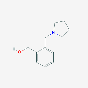 molecular formula C12H17NO B185542 [2-(Pyrrolidin-1-ylmethyl)phenyl]methanol CAS No. 91271-58-8