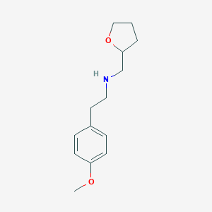molecular formula C14H21NO2 B185545 2-(4-methoxyphenyl)-N-(tetrahydrofuran-2-ylmethyl)ethanamine CAS No. 356537-93-4