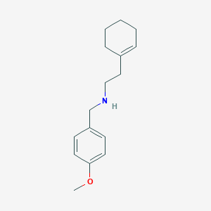 molecular formula C16H23NO B185546 (2-Cyclohex-1-EN-1-ylethyl)(4-methoxybenzyl)amine CAS No. 356537-08-1
