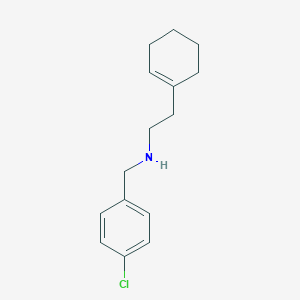molecular formula C15H20ClN B185548 (4-Chlorobenzyl)(2-cyclohex-1-EN-1-ylethyl)amine CAS No. 356532-23-5