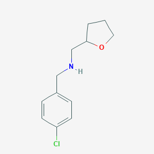molecular formula C12H16ClNO B185549 (4-Chloro-benzyl)-(tetrahydro-furan-2-ylmethyl)-amine CAS No. 351436-78-7