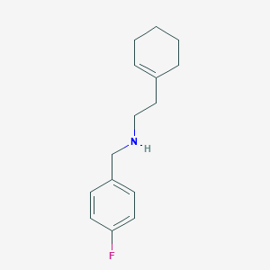(2-Cyclohex-1-EN-1-ylethyl)(4-fluorobenzyl)amine