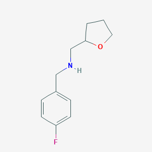 molecular formula C12H16FNO B185551 (4-Fluoro-benzyl)-(tetrahydro-furan-2-ylmethyl)-amine CAS No. 356531-65-2
