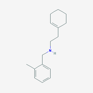 molecular formula C16H23N B185554 (2-Cyclohex-1-EN-1-ylethyl)(2-methylbenzyl)amine CAS No. 356531-13-0