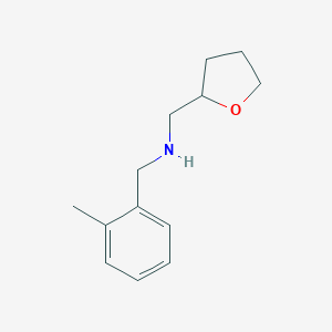 molecular formula C13H19NO B185555 (2-Methyl-benzyl)-(tetrahydro-furan-2-ylmethyl)-amine CAS No. 356531-12-9