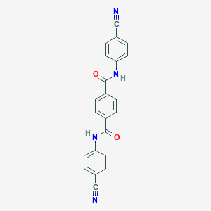 1-N,4-N-bis(4-cyanophenyl)benzene-1,4-dicarboxamide