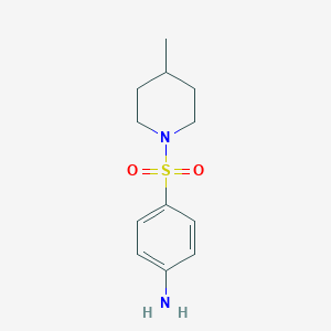 molecular formula C12H18N2O2S B185569 4-[(4-Methylpiperidin-1-yl)sulfonyl]aniline CAS No. 314285-39-7