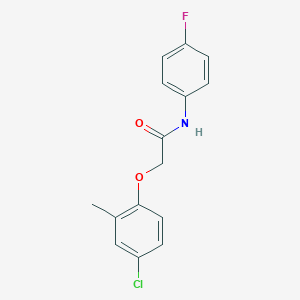 2-(4-chloro-2-methylphenoxy)-N-(4-fluorophenyl)acetamide