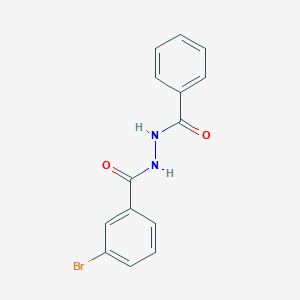 molecular formula C14H11BrN2O2 B185579 N'-benzoyl-3-bromobenzohydrazide CAS No. 73713-56-1