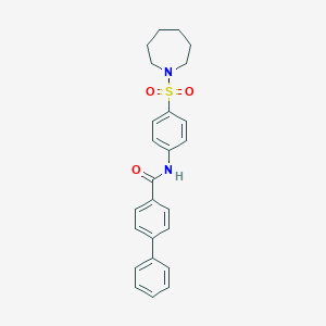 N-[4-(Azepane-1-sulfonyl)phenyl][1,1'-biphenyl]-4-carboxamide