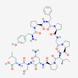 molecular formula C59H84N12O15 B018559 beta-Casomorphin 11 CAS No. 101554-61-4