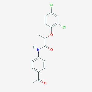 molecular formula C17H15Cl2NO3 B185600 N-(4-acetylphenyl)-2-(2,4-dichlorophenoxy)propanamide CAS No. 6379-58-4