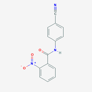 molecular formula C14H9N3O3 B185604 N-(4-cyanophenyl)-2-nitrobenzamide CAS No. 95202-37-2