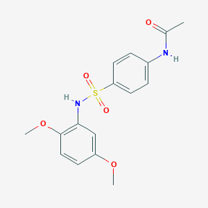 molecular formula C16H18N2O5S B185609 N-[4-[(2,5-dimethoxyphenyl)sulfamoyl]phenyl]acetamide CAS No. 5556-21-8