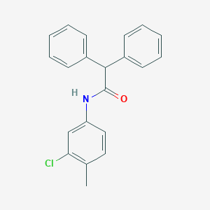 molecular formula C21H18ClNO B185612 N-(3-chloro-4-methylphenyl)-2,2-diphenylacetamide CAS No. 70298-74-7