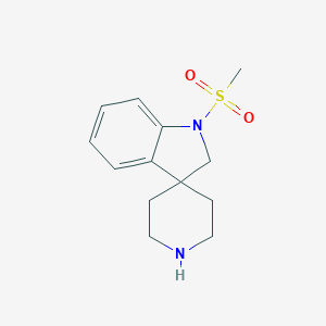 molecular formula C13H18N2O2S B185613 1-(Methylsulfonyl)spiro[indoline-3,4'-piperidine] CAS No. 178261-41-1