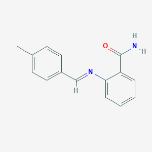 molecular formula C15H14N2O B185617 2-[(4-Methylbenzylidene)amino]benzamide CAS No. 61195-13-9