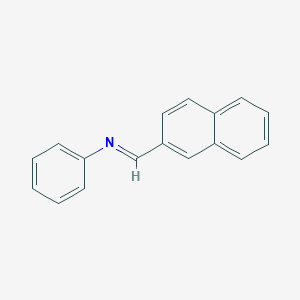 molecular formula C17H13N B185618 Benzenamine, N-(2-naphthalenylmethylene)- CAS No. 18263-29-1