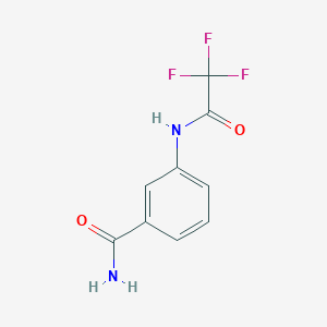 molecular formula C9H7F3N2O2 B185619 3-[(2,2,2-Trifluoroacetyl)amino]benzamide CAS No. 137084-97-0