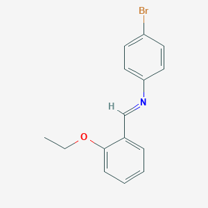 molecular formula C15H14BrNO B185625 N-(4-bromophenyl)-1-(2-ethoxyphenyl)methanimine CAS No. 5319-56-2
