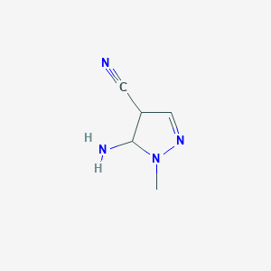 3-Amino-2-methyl-3,4-dihydropyrazole-4-carbonitrile