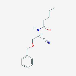 N-[2-(Benzyloxy)-1-cyanoethyl]pentanamide