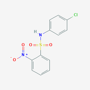 molecular formula C12H9ClN2O4S B185633 N-(4-chlorophenyl)-2-nitrobenzenesulfonamide CAS No. 63228-67-1
