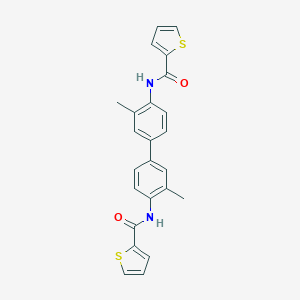 N-[2-methyl-4-[3-methyl-4-(thiophene-2-carbonylamino)phenyl]phenyl]thiophene-2-carboxamide
