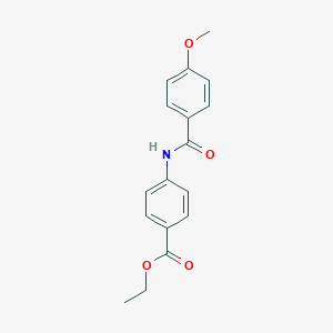 molecular formula C17H17NO4 B185644 Ethyl 4-[(4-methoxybenzoyl)amino]benzoate CAS No. 100278-51-1