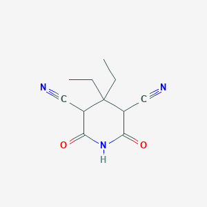 4,4-Diethyl-2,6-dioxopiperidine-3,5-dicarbonitrile