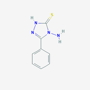 molecular formula C8H8N4S B185664 4-Amino-5-phenyl-4H-1,2,4-triazole-3-thiol CAS No. 22706-11-2