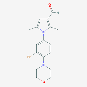 molecular formula C17H19BrN2O2 B185692 1-(3-Bromo-4-morpholin-4-ylphenyl)-2,5-dimethylpyrrole-3-carbaldehyde CAS No. 340319-08-6