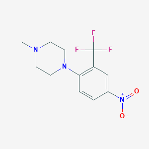 molecular formula C12H14F3N3O2 B185698 1-Methyl-4-[4-nitro-2-(trifluoromethyl)phenyl]piperazine CAS No. 309734-66-5