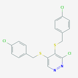3-Chloro-4,5-bis[(4-chlorobenzyl)sulfanyl]pyridazine