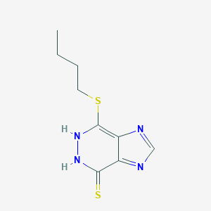 molecular formula C9H12N4S2 B185706 7-Butylsulfanyl-5,6-dihydroimidazo[4,5-d]pyridazine-4-thione CAS No. 3438-80-0