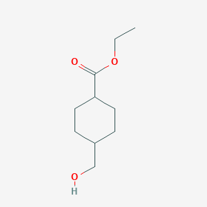 molecular formula C10H18O3 B185708 (1R,4R)-Ethyl 4-(hydroxymethyl)cyclohexanecarboxylate CAS No. 104802-52-0