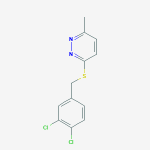 molecular formula C12H10Cl2N2S B185714 3-[(3,4-Dichlorobenzyl)sulfanyl]-6-methylpyridazine CAS No. 6889-28-7