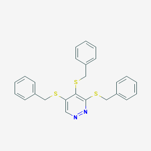 3,4,5-Tris(benzylsulfanyl)pyridazine