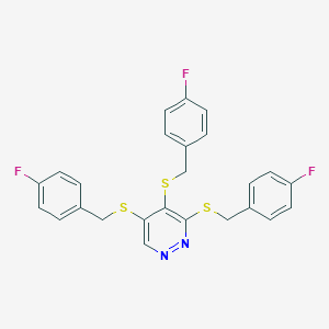 3,4,5-Tris((4-fluorobenzyl)thio)pyridazine