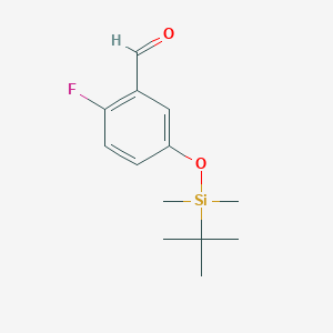molecular formula C13H19FO2Si B185727 5-(Tert-butyldimethylsilyloxy)-2-fluorobenzaldehyde CAS No. 113984-67-1