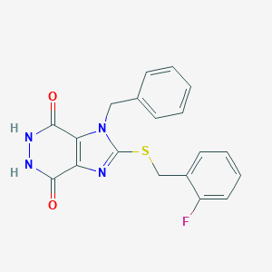 1-Benzyl-2-[(2-fluorobenzyl)sulfanyl]-5,6-dihydro-1h-imidazo[4,5-d]pyridazine-4,7-dione