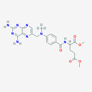 molecular formula C22H26N8O5 B018573 Methotrexate-methyl-d3, Dimethyl Ester CAS No. 432545-60-3