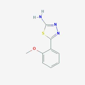 molecular formula C9H9N3OS B185732 5-(2-Methoxyphenyl)-1,3,4-thiadiazol-2-amine CAS No. 28004-56-0