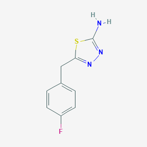 molecular formula C9H8FN3S B185734 5-(4-Fluorobenzyl)-1,3,4-thiadiazol-2-amine CAS No. 39181-55-0