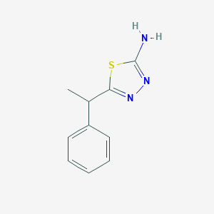 molecular formula C10H11N3S B185739 5-(1-Phenylethyl)-1,3,4-thiadiazol-2-amine CAS No. 88742-94-3